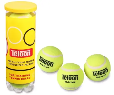 картинка Мяч для большого тенниса Teloon 3шт 
