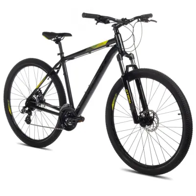 картинка Велосипед Aspect Ideal 29 зелено-желтый (2023) 