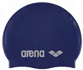 Шапочка для плавания ARENA Classic Silicone Cap темно-синяя от магазина Супер Спорт